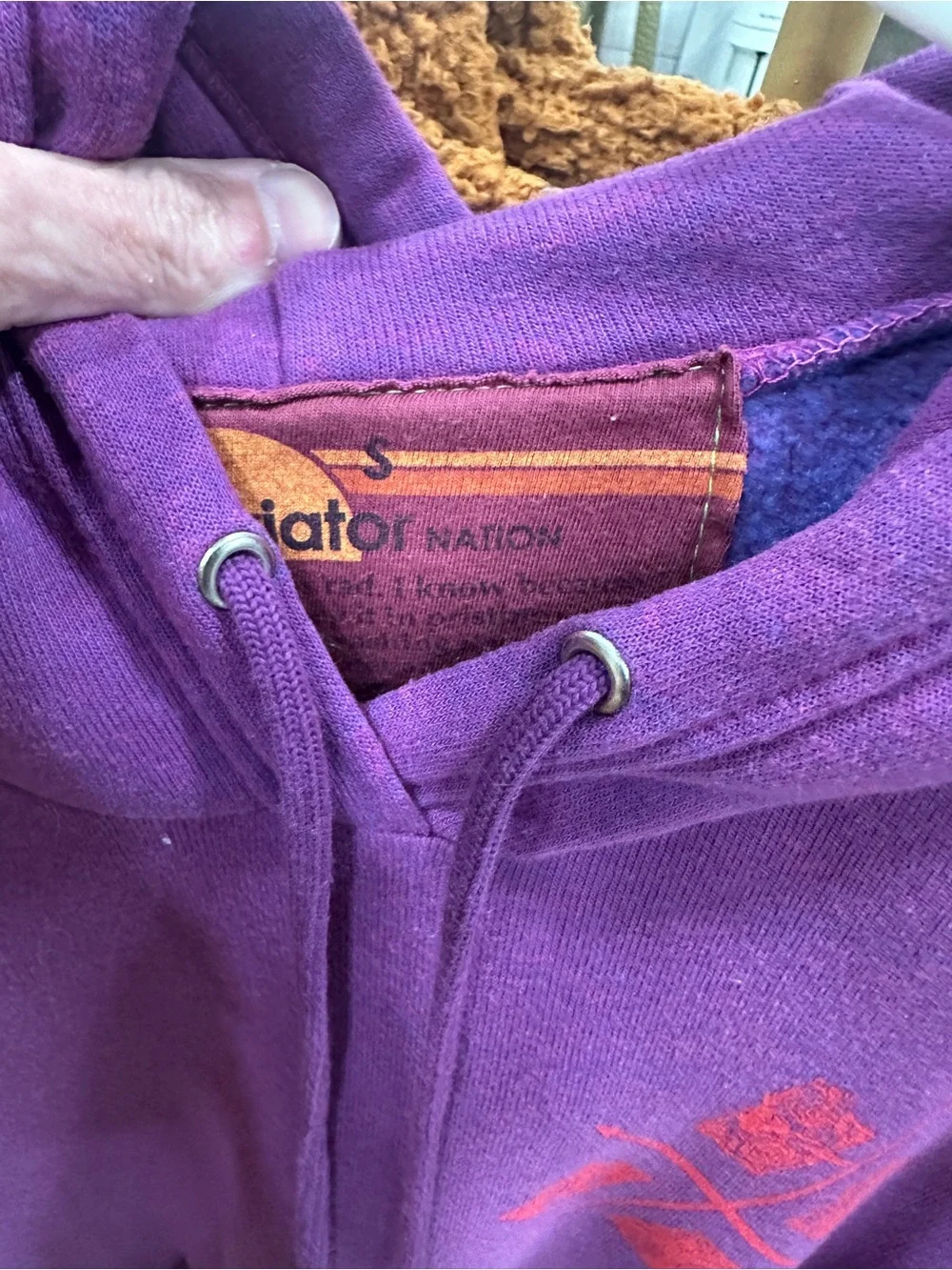 Aviator Nation Hunger Games Collab Purple Pullover Hoodie